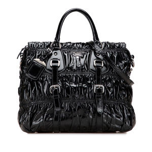 Pre-Loved Prada Vernice Gaufre Satchel
